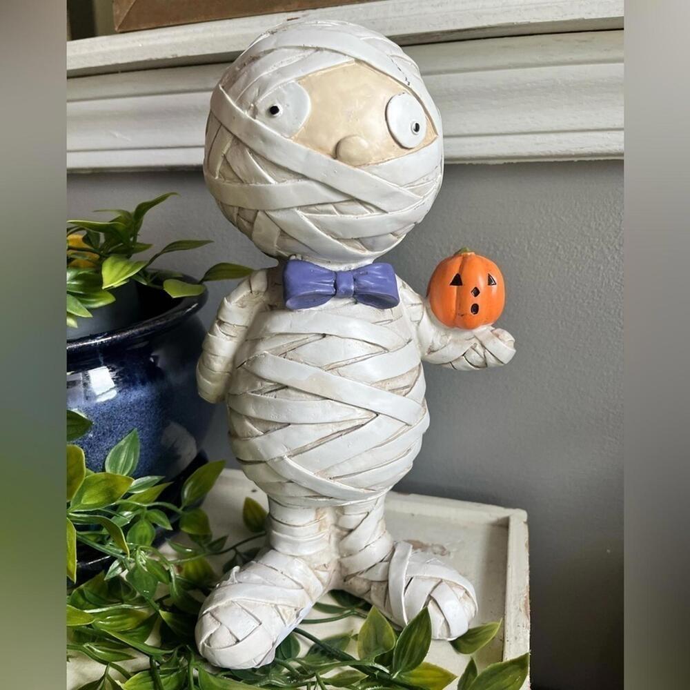 Gus the Mummy Halloween Figurine 10.5" Resin Decor NWT